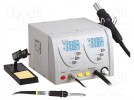 Hot air soldering station; 160÷480°C; 0÷24l/min; Plug: EU