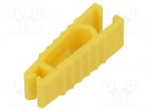 Fuse acces: extractor; yellow; polypropylene