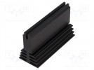 Radiator: wytłaczany; czarny; L: 75mm; W: 29,4mm; H: 45mm; 3,5K/W
