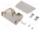 Plug housing; PIN:68; shielded; Locking: latch; Mat: steel
