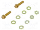 Spring lock set for D-Sub; Locking: slide latch; Thread: UNC4-40