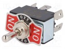 Schalter: Hebelschalter; Pos: 3; DP3T; ON-OFF-ON; 20A/12VDC; R13-28
