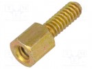 Threaded head screw; Thread len:7.92mm; Thread: UNC4-40