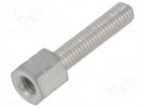 Threaded head screw; Thread len:14.2mm; Thread: M3; Spanner:5mm