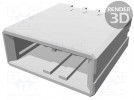 Gniazdo; przewód-płytka; męskie; D-3100S; 3,81mm; PIN: 3; Układ: 1x3