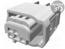 Złącze: automotive; MQS; wtyk; żeńskie; PIN: 3; na przewód; proste