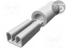 Konektor: płaski; 2,8mm; 0,5mm; żeński; 1,5÷2,5mm2; zaciskanie