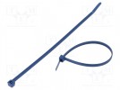 Opaska zaciskowa; L: 200mm; W: 4,6mm; niebieski; poliamid; 225N