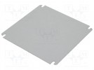 Einbauplatte; Stahl; W: 238mm; L: 238mm; Serie: SOLID; ABS282813