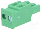 Pluggable terminal block; 5.08mm; ways: 2; angled; plug; female