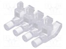 Światłowód do LED; okrągły; Ø3mm; Il.mod: 4; Czoło: płaskie