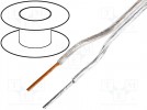 Cable: loudspeaker cable; 2x0,22mm2; stranded; OFC; transparent