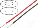 Wire; TLY; stranded; Cu; 0.35mm2; black; PVC; 150V; 500m; Class:5