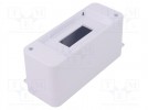 Enclosure: for modular components; IP30; white; No.of mod: 2; ABS