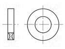 Washer; round; M5; D=10.6mm; h=3mm; polyamide; BN: 1078