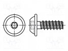 Wkręt; do tworzyw; 5x20; Łeb: kulisty; Torx® PLUS; 25IP; stal; cynk
