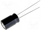 Capacitor: electrolytic; THT; 22uF; 25VDC; Ø5x11mm; Pitch: 2mm; ±20%