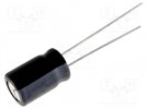 Capacitor: electrolytic; THT; 22uF; 25VDC; Ø5x11mm; Pitch: 2mm; ±20%
