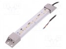 Lampa przemysłowa; 2,9W; 24VDC; LED; IP65; Mat: poliwęglan; 6500K