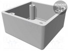 Obudowa: ekranująca; X: 56mm; Y: 56mm; Z: 40mm; ABS,stal nierdzewna