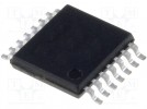 MSP430 microcontroller; Flash:2kB; SRAM:128B; 16MHz; TSSOP14