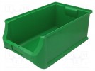 Pojemnik: kuweta; plastik; zielony; 310x500x200mm