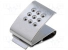 Contact; Mounting: push-in; Size: AA,R6; Batt.no: 1; Contacts: steel