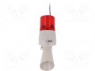 Signaller: lighting-sound; 24VDC; Colour: red; IP54; -30÷50°C