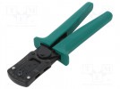 Werkzeug: zum Festklemmen; Anwendung: Crimp-Kontakte; Mat: Stahl