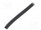 Osłona krawędzi; PVC; L: 50m; czarny; H: 9,5mm; W: 6,5mm; -40÷90°C