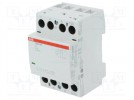 Stycznik: 4-biegunowy instalacyjny; NO x4; 24VAC; 24VDC; 40A; DIN