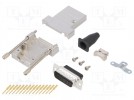 D-Sub; PIN: 15; Stecker; männlich; abgeschirmt,Stanzkontakte