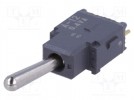 Schalter: Hebelschalter; Pos: 2; SPDT; ON-OFF; 0,1A/28VAC; A