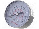 Manometr; BSP 1/8"; zewnętrzny; Ciśnienie robocze:0÷10bar; 49g