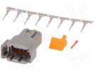 Steckverbinder: Leitung-Leitung; DTM; Stecker; männlich; Größe:20