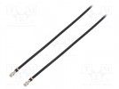 Cable; DuraClik female; Len: 0.15m; 26AWG; Contacts ph: 2mm