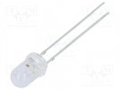 LED; 5mm; żółty; 2180÷3000mcd; 100°; 3÷5V; 20mA; Soczewka: dyfuzyjna
