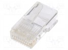Steckverbinder: RJ50; Stecker; PIN: 10; 10p10c; für Leitungen