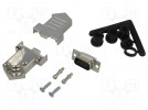 D-Sub; PIN: 15; Stecker; männlich; Löten; für Leitungen; weiss