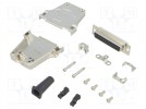 D-Sub; PIN: 25; Stecker; weiblich; abgeschirmt; Löten; schwarz