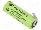Akum: Ni-MH; A,LR23; 1,2V; 2100mAh; blaszki lutownicze; Ø17x50mm