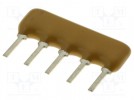 Resistor network: X; 3.3kΩ; No.of resistors: 4; THT; 0.2W; ±2%; 100V