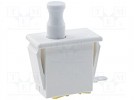 Schalter: Druck-; 1-stellig; SPDT; 10A/250VAC; weiß