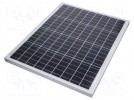 Photovoltaic cell; polycrystalline silicon; 670x530x25mm; 50W