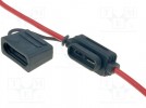 Fuse holder; automotive fuses; 19mm; Mounting: in-line, on cable