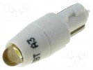 Lampka LED; biały; T5; 24V; Il.diod: 1