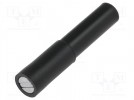 Magnetic cap; 12A; 70V; black; Socket size: 4mm; Overall len: 35mm