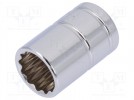 Schlüssel; Zwölfkantsteckschlüssel; 11mm; 1/4"