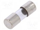 Fuse: fuse; quick blow; 0.25A; 250VAC; cylindrical,glass; 5x15mm