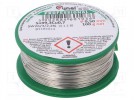 Soldering wire; Sn99,3Cu0,7; 0.5mm; 100g; lead free; Package: reel